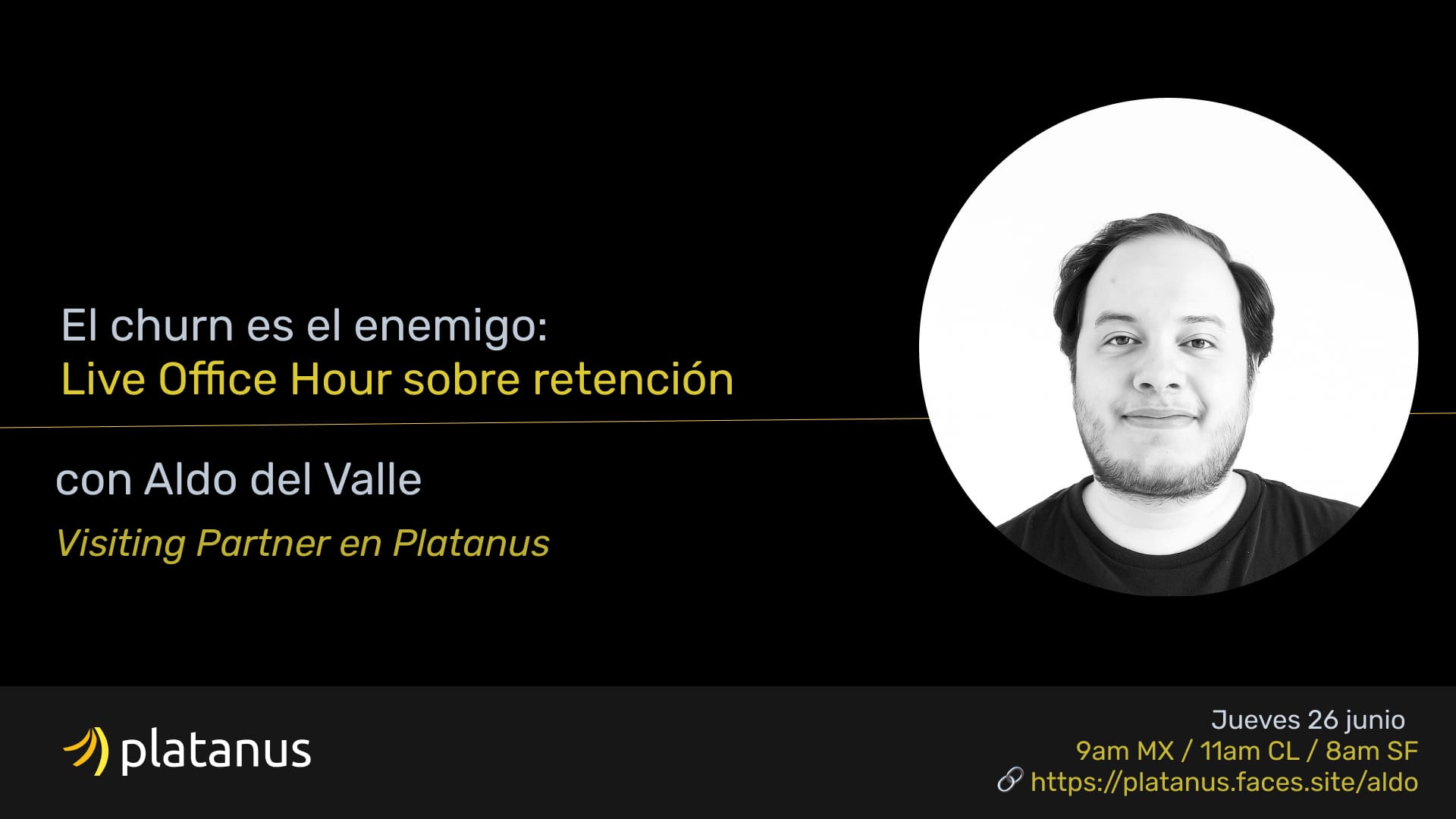Mentoría en vivo sobre retención y churn